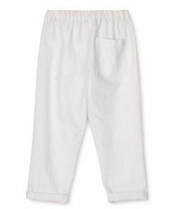 Tøj LIEWOOD Bukser og Shorts | Orlando Bukser Med Striber Y/D Stripes Crisp White / Sandy